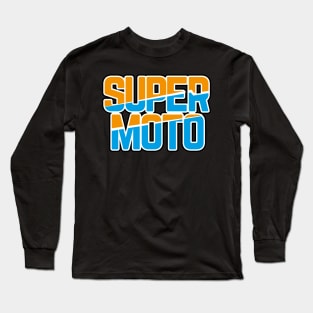 supermoto lettering Long Sleeve T-Shirt